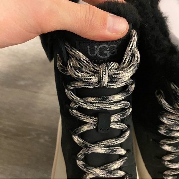 UGG | Adiroam Hiker Boot In Black and White NEW - Picture 6 of 13